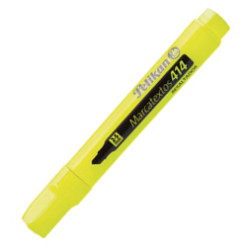 MARCATEXTOS AMARILLO GRUESO PUNTA CINCEL PELIKAN 414 1 PZ