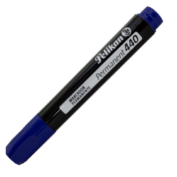 MARCADOR PERMANENTE AZUL GRUESO PUNTA CINCEL PELIKAN 440 1 PZ