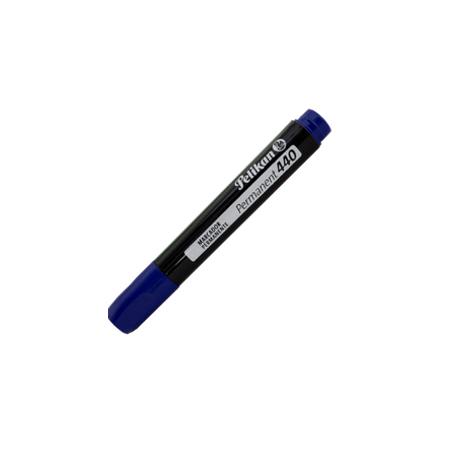 MARCADOR PERMANENTE AZUL GRUESO PUNTA CINCEL PELIKAN 440 1 PZ