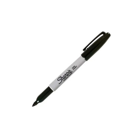 MARCADOR PERMANENTE NEGRO FINO SHARPIE 1 PZ