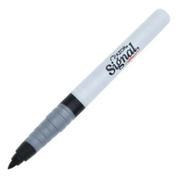 MARCADOR PERMANENTE NEGRO FINO SIGNAL 1 PZ