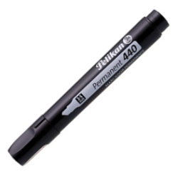 MARCADOR PERMANENTE NEGRO GRUESO PUNTA CINCEL PELIKAN 440 1 PZ