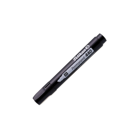 MARCADOR PERMANENTE NEGRO GRUESO PUNTA CINCEL PELIKAN 440 1 PZ