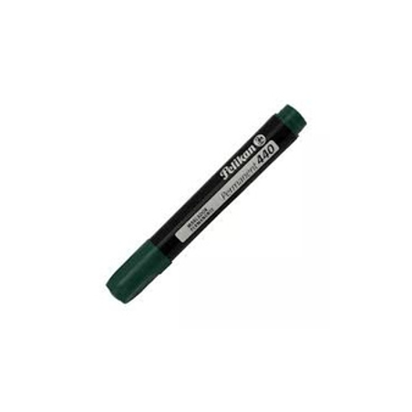 MARCADOR PERMANENTE VERDE GRUESO PUNTA CINCEL PELIKAN 440 1 PZ