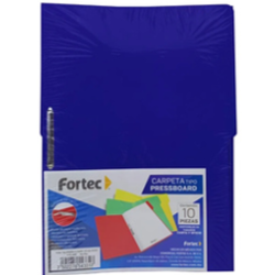 CARPETA DE BROCHE OFICIO AZUL OBSCURO 1 PZ FORTEC