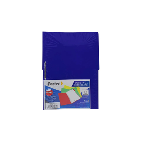 CARPETA DE BROCHE OFICIO AZUL OBSCURO 1 PZ FORTEC