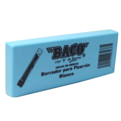BORRADOR P/PIZARRON BLANCO PLASTICO 1 PZ BACO