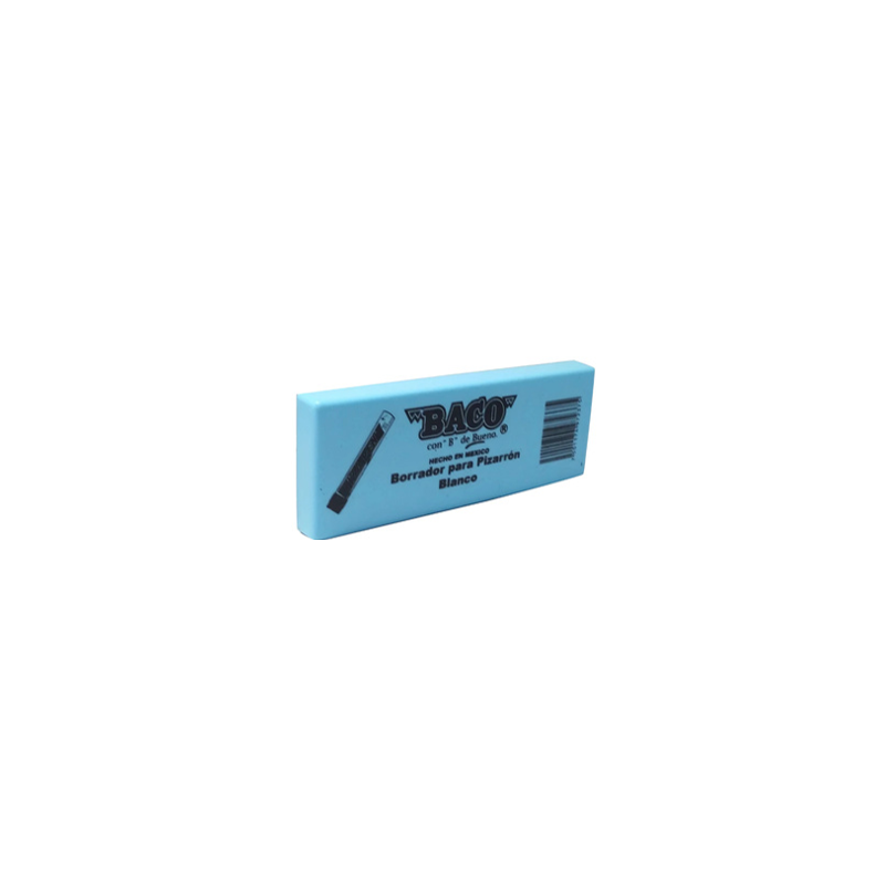 BORRADOR P/PIZARRON BLANCO PLASTICO 1 PZ BACO