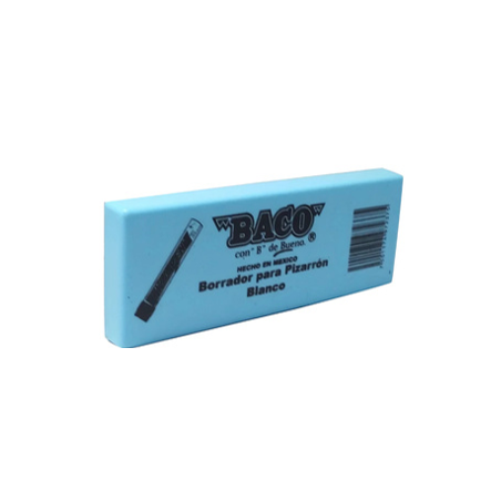 BORRADOR P/PIZARRON BLANCO PLASTICO 1 PZ BACO