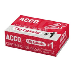 CLIP ESTANDAR No.1 100 PZ ACCO