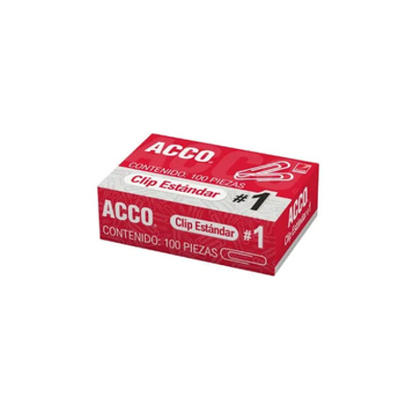 CLIP ESTANDAR No.1 100 PZ ACCO