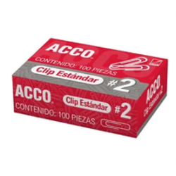 CLIP ESTANDAR No.2 100 PZ ACCO
