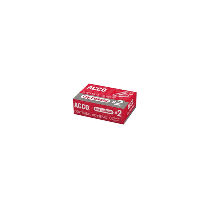CLIP ESTANDAR No.2 100 PZ ACCO