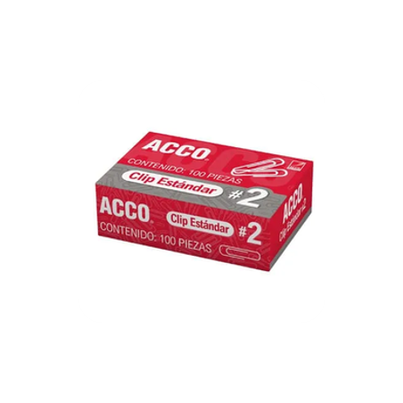 CLIP ESTANDAR No.2 100 PZ ACCO