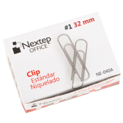 CLIP ESTANDAR NIQUELADO No.1 100 PZ NEXTEP