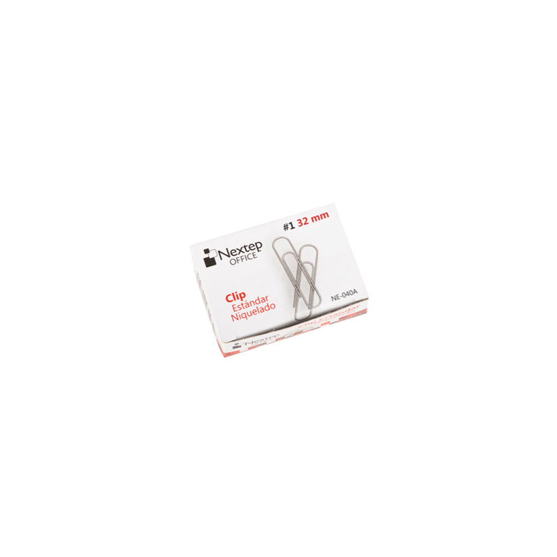 CLIP ESTANDAR NIQUELADO No.1 100 PZ NEXTEP