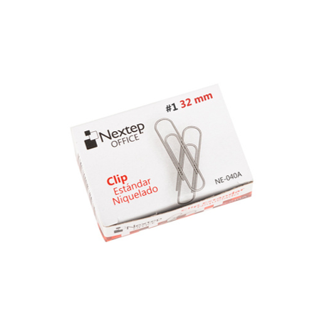 CLIP ESTANDAR NIQUELADO No.1 100 PZ NEXTEP