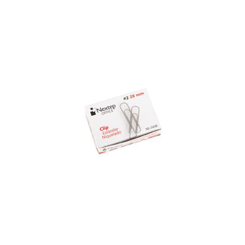 CLIP ESTANDAR NIQUELADO No.2 100 PZ NEXTEP