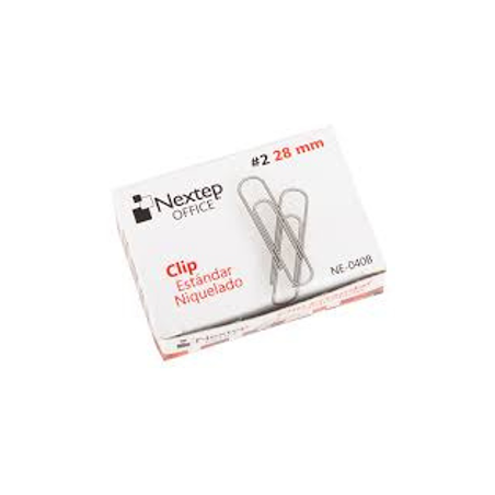 CLIP ESTANDAR NIQUELADO No.2 100 PZ NEXTEP
