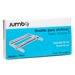 BROCHE P/ARCHIVO 8CM 50 JGO JUMBO