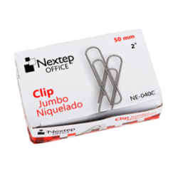 CLIP NIQUELADO JUMBO 100 PZ NEXTEP