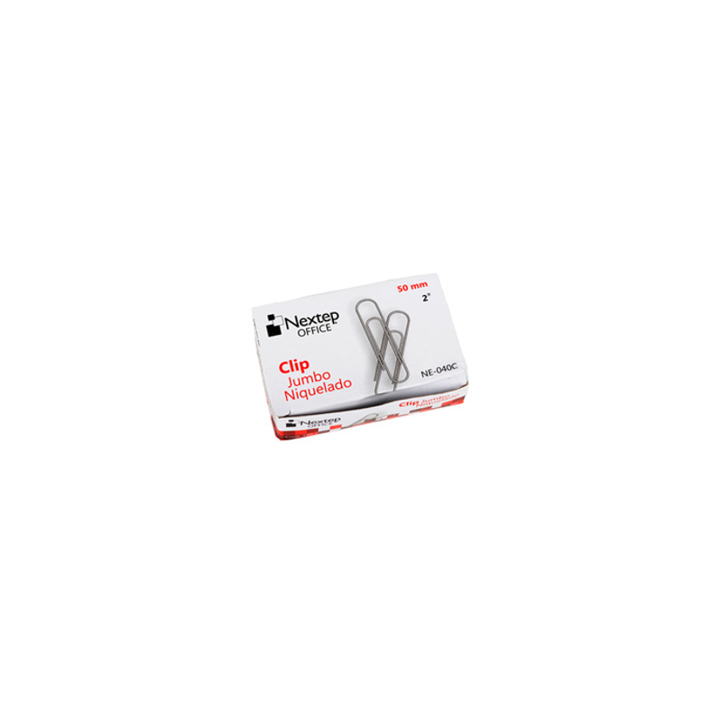 CLIP NIQUELADO JUMBO 100 PZ NEXTEP