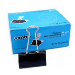 SUJETAPAPELES 51MM 12 PZ JUMBO