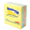 NOTA ADHESIVA CUBO 3X3" PASTEL 400 HJS MEMO TIP