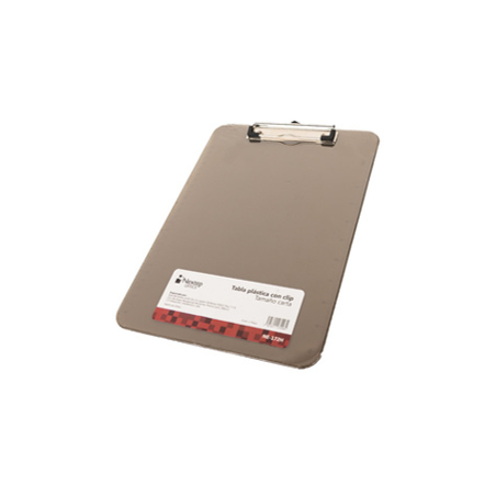TABLA SUJETAPAPEL PLASTICO C/CLIP CARTA HUMO 1 PZ NEXTEP