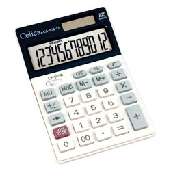 CALCULADORA SEMI ESCRITORIO 12 DIGITOS CA-018-12 1 PZ CELICA