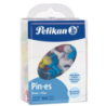 PINES PLASTICO COLORES SURTIDOS 100 PZ PELIKAN