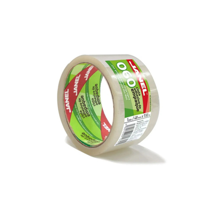 CINTA P/EMPAQUE TRANSPARENTE 060 48MMX 50 M 1 PZ JANEL